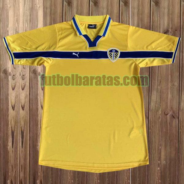 camiseta leeds united 1999-2000 amarillo tercera