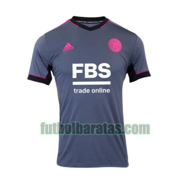 camiseta leicester city 2021 2022 gris tercera equipacion