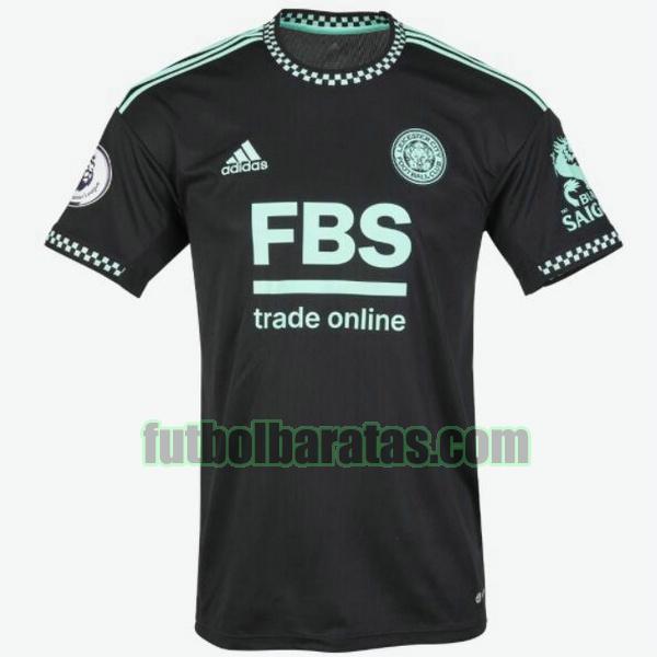 camiseta leicester city 2022 2023 negro tercera