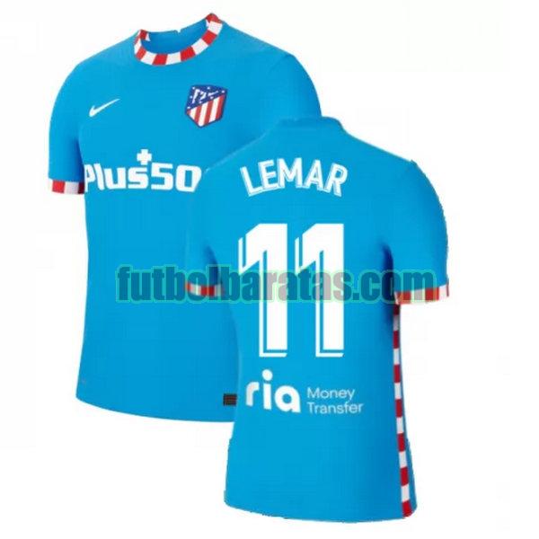 camiseta lemar 11 atletico madrid 2021 2022 azul tercera