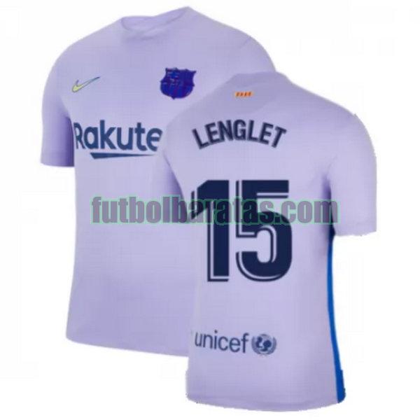 camiseta lenglet 15 barcelona 2021 2022 amarillo segunda