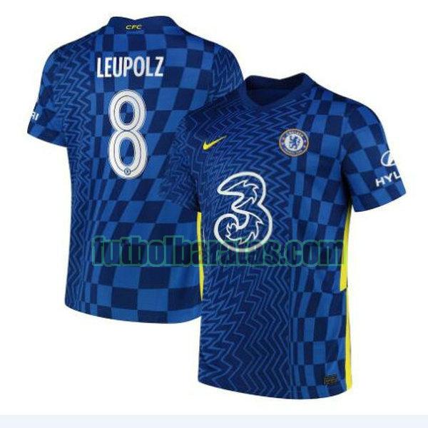 camiseta leupolz 8 chelsea 2021 2022 azul primera