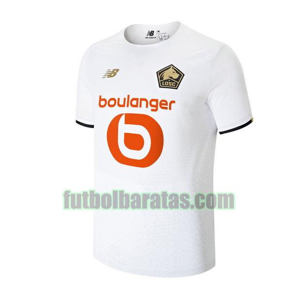 camiseta lille osc 2021 2022 blanco segunda equipacion