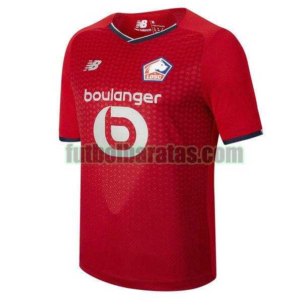 camiseta lille osc 2021 2022 rojo primera equipacion