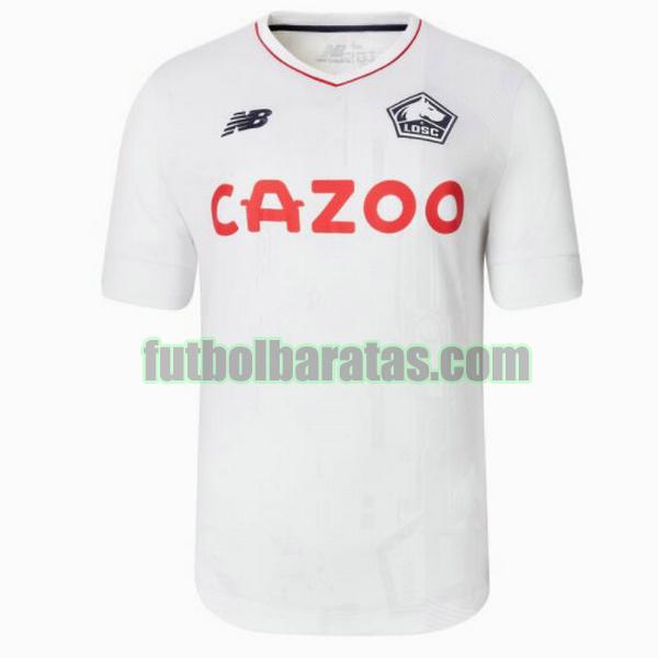 camiseta lille osc 2022 2023 blanco segunda
