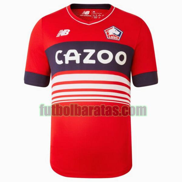 camiseta lille osc 2022 2023 rojo primera