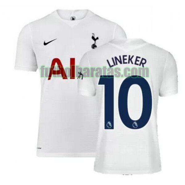 camiseta lineker 10 tottenham hotspur 2021 2022 blanco primera