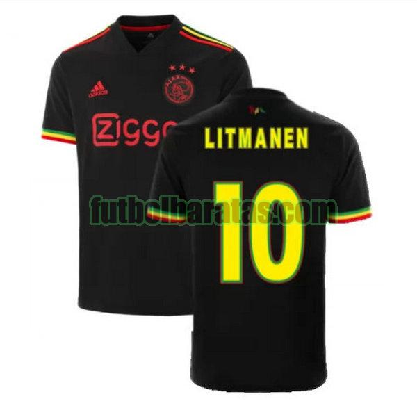 camiseta litmanen 10 ajax 2021 2022 negro tercera