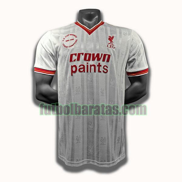 camiseta liverpool 1985 1986 blanco segunda player