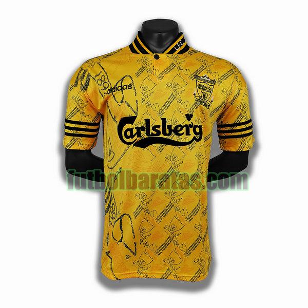camiseta liverpool 1994 1996 amarillo tercera player