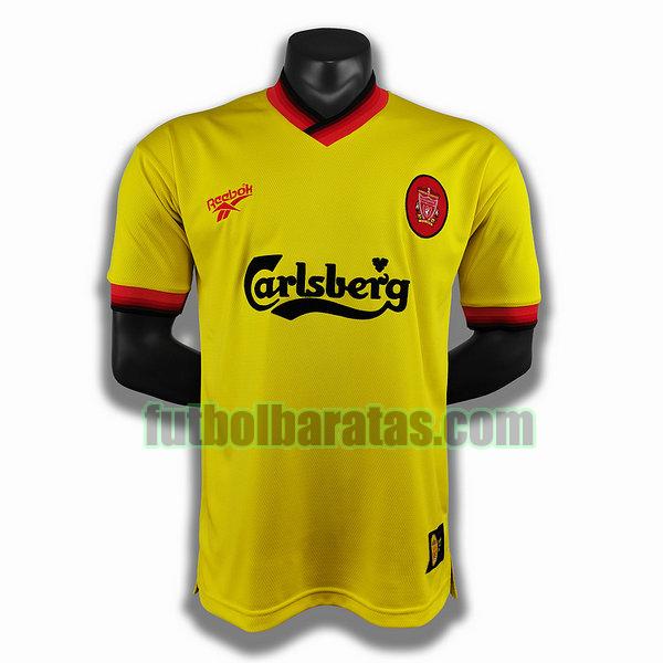 camiseta liverpool 1998 amarillo segunda player