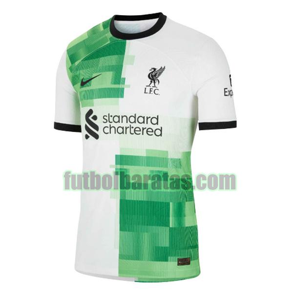 camiseta liverpool 2023 2024 blanco verde segunda