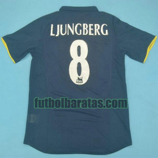 camiseta ljungberg 8 arsenal 2000-2002 azul segunda