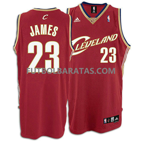 camiseta logo James 23 cleveland cavaliers 2017 roja