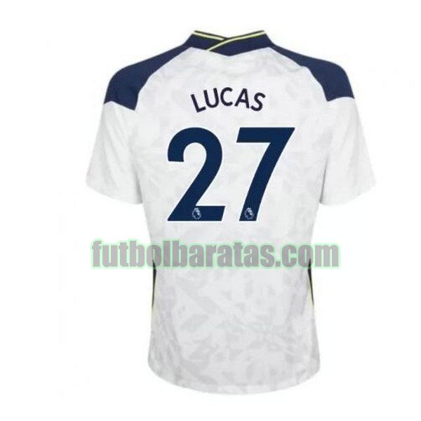 camiseta lucas 27 tottenham 2020-2021 priemra