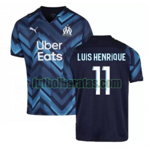 camiseta luis henrique 11 marsella 2021 2022 azul segunda