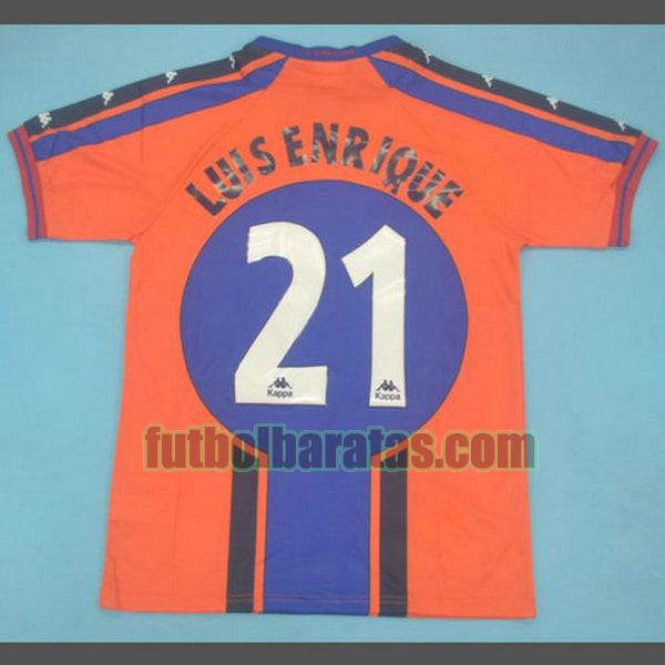 camiseta luisenrigue 21 barcelona 1997-1998 amarillo segunda