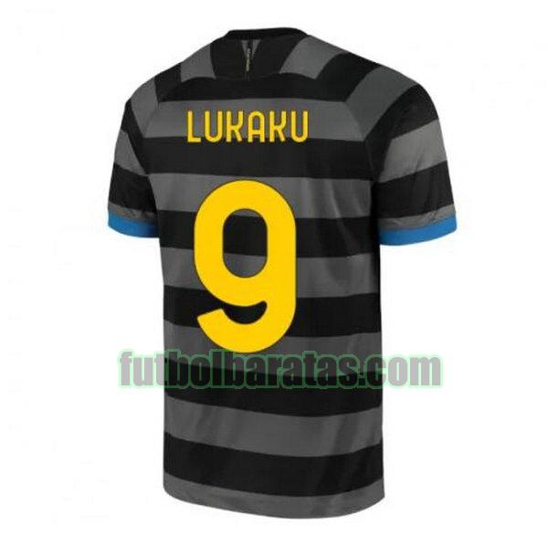 camiseta lukaku 9 inter milan 2020-2021 gris tercera