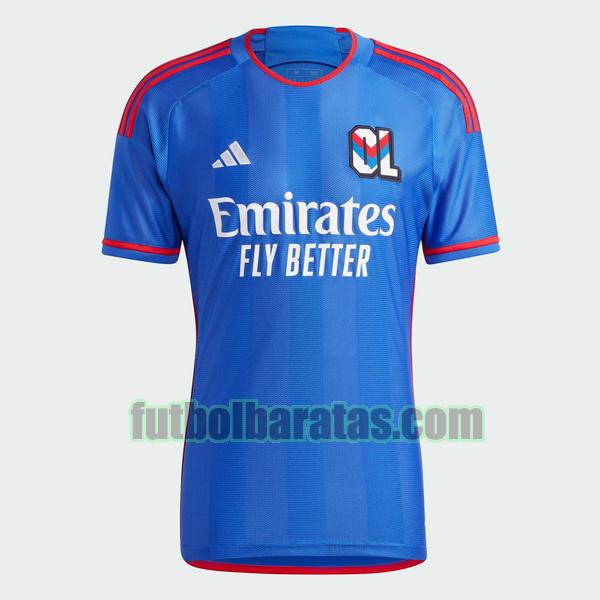 camiseta lyon 2023 2024 azul segunda