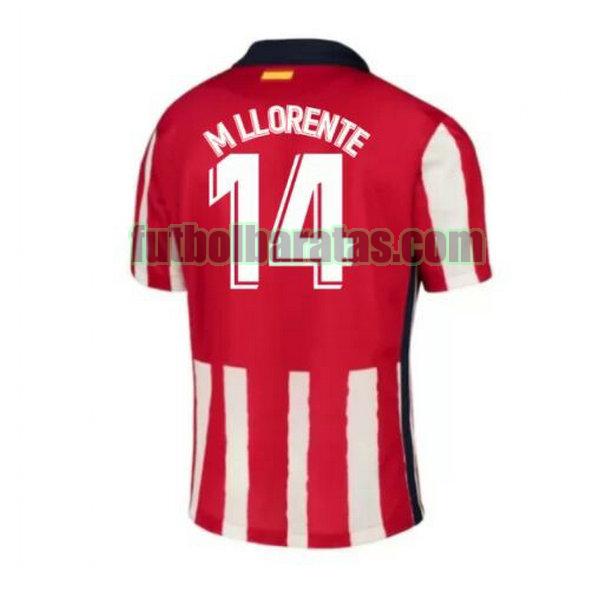 camiseta m llorente 14 atletico madrid 2020-2021 primera