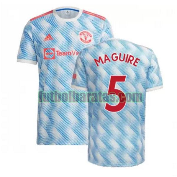 camiseta maguire 5 manchester united 2021 2022 azul segunda