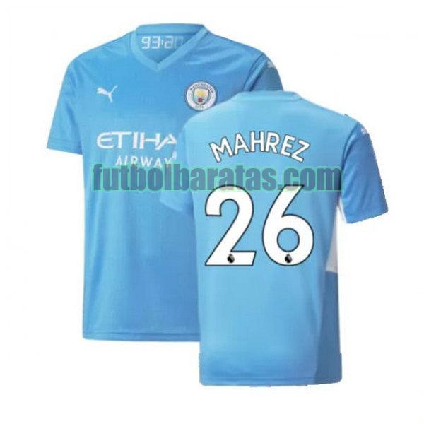 camiseta mahrez 26 manchester city 2021 2022 azul primera