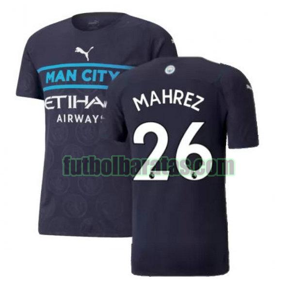 camiseta mahrez 26 manchester city 2021 2022 negro tercera