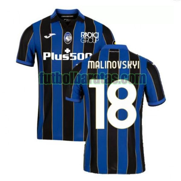 camiseta malinovskyi 18 atalanta 2021 2022 azul negro primera