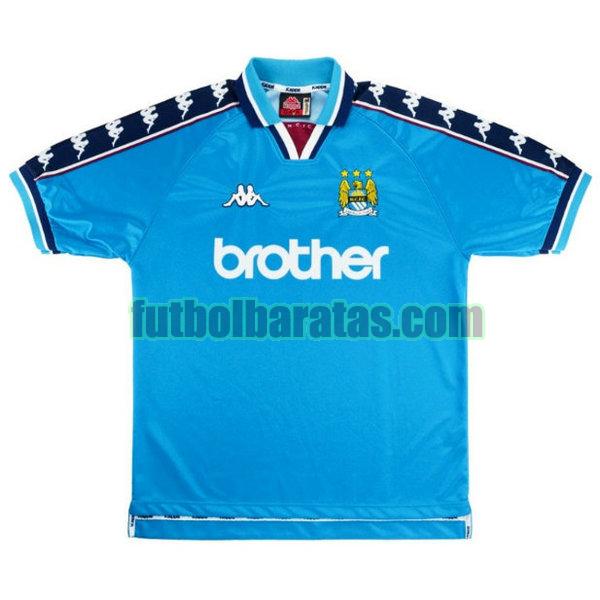 camiseta manchester city 1997-1999 azul primera