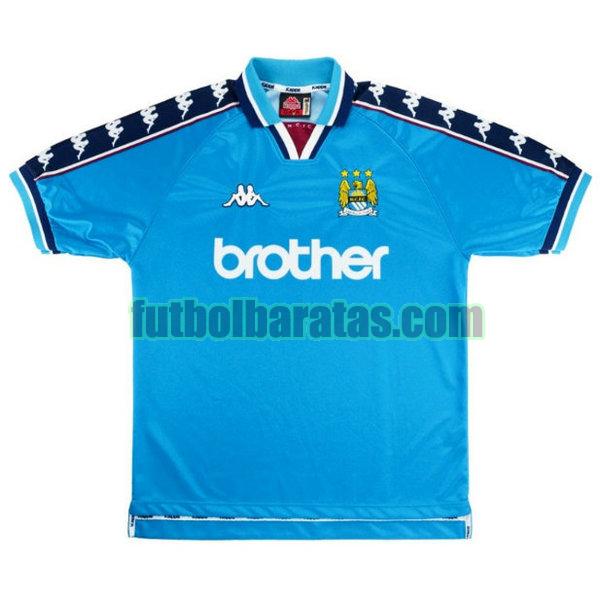 camiseta manchester city 1997-1999 azul primera
