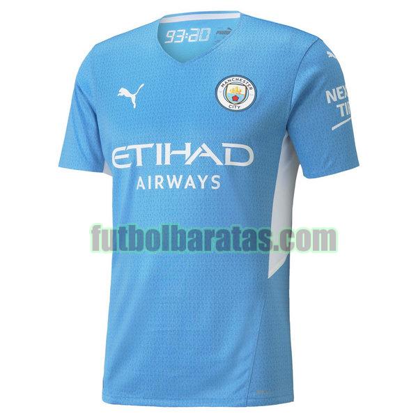 camiseta manchester city 2021 2022 azul primera equipacion