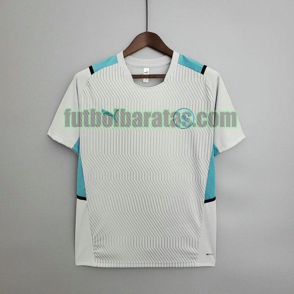 camiseta manchester city 2021 2022 blanco entrenamiento