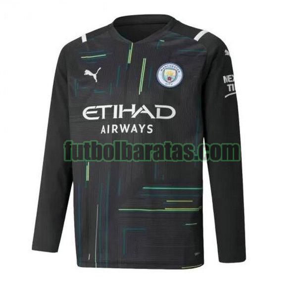 camiseta manchester city 2021 2022 negro portero ml