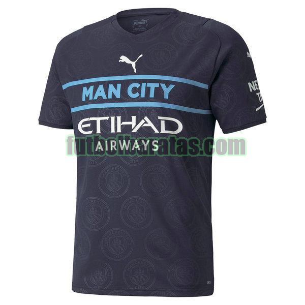 camiseta manchester city 2021 2022 negro tercera equipacion