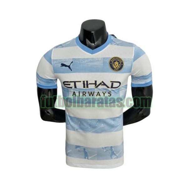 camiseta manchester city 2022 2023 azul blanco special edition player