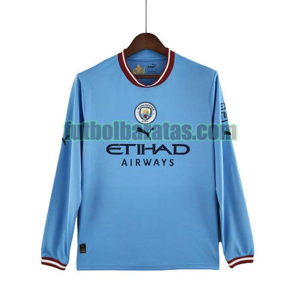 camiseta manchester city 2022 2023 azul primera ml