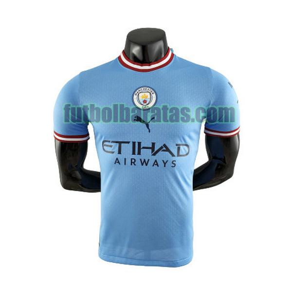 camiseta manchester city 2022 2023 azul primera player
