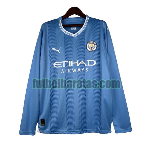 camiseta manchester city 2023 2024 azul segunda ml