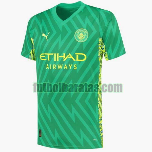 camiseta manchester city 2023 2024 verde portero