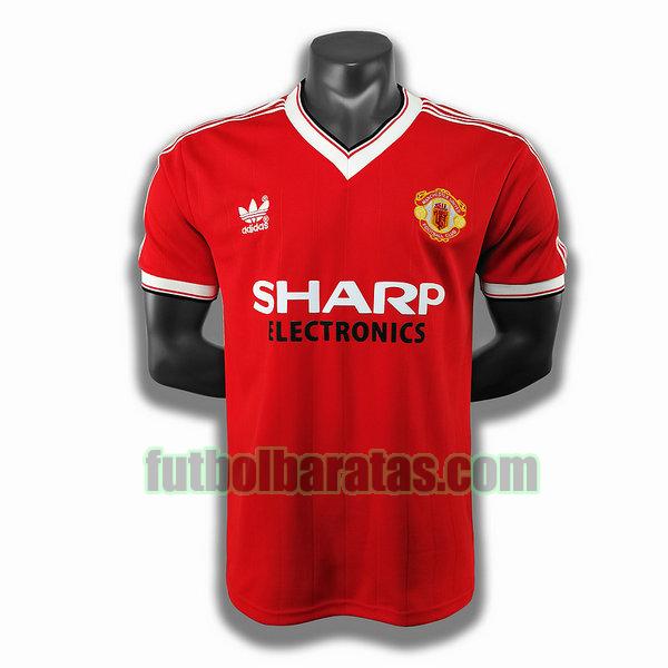 camiseta manchester united 1983 rojo primera player