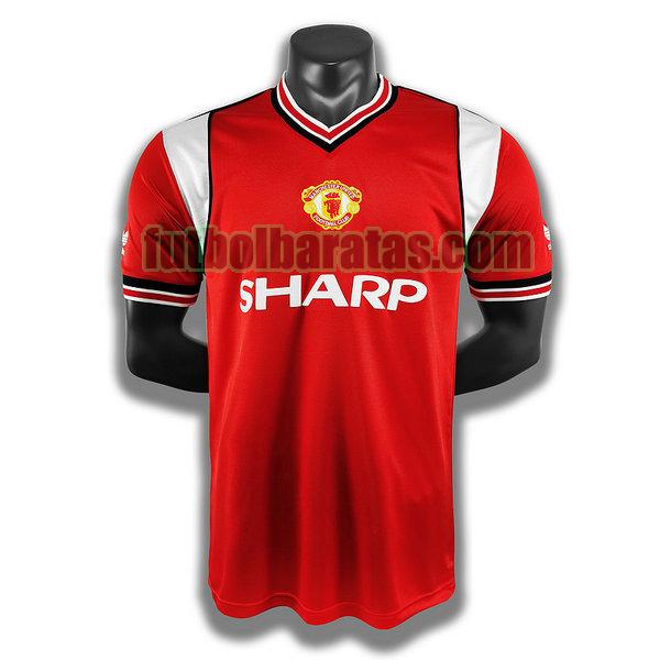 camiseta manchester united 1985 rojo primera player