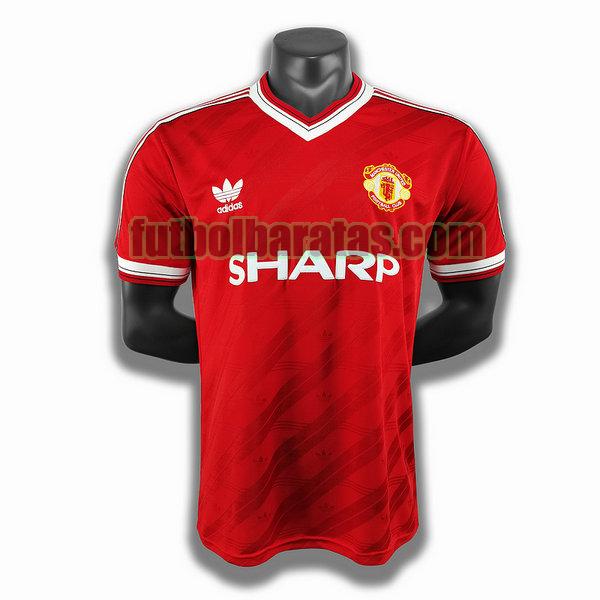 camiseta manchester united 1986 rojo primera player