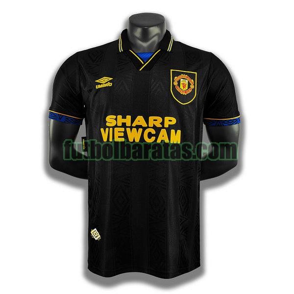 camiseta manchester united 1993 1994 negro segunda player