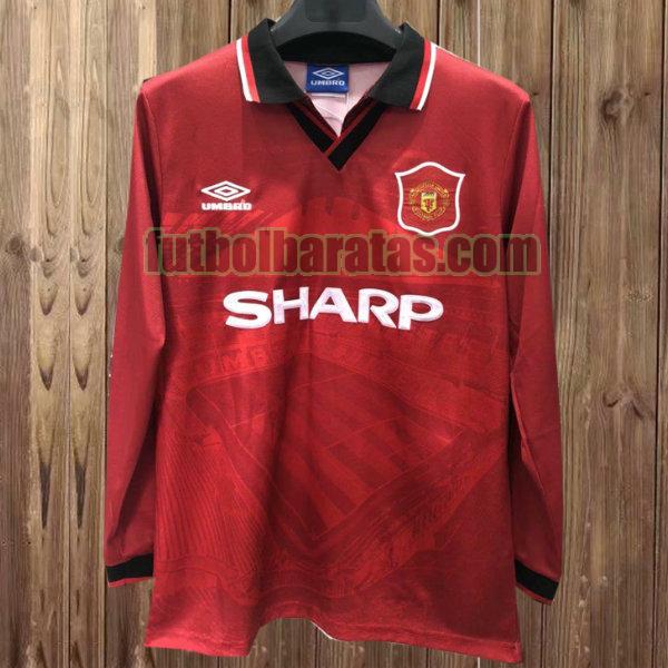 camiseta manchester united 1994-1996 rojo primera ml