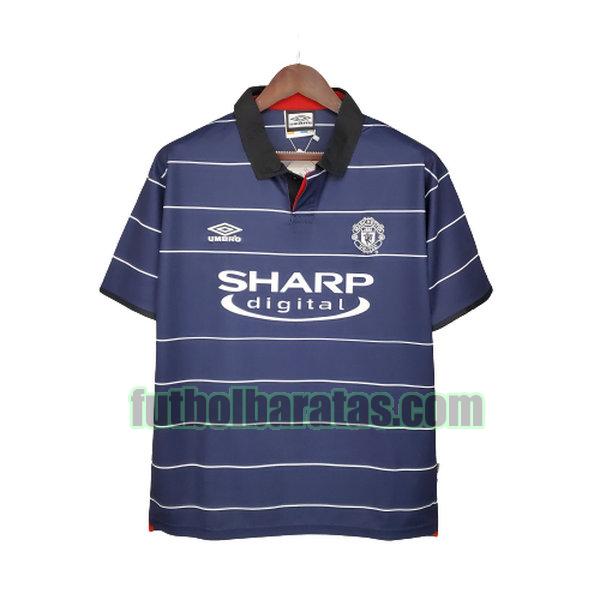 camiseta manchester united 1999 2000 azul segunda