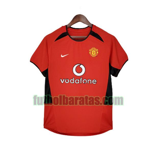 camiseta manchester united 2002 04 rojo primera
