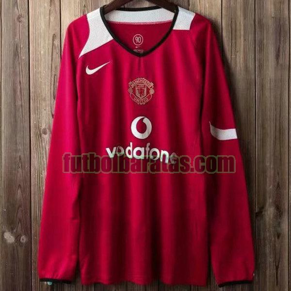 camiseta manchester united 2004-2006 rojo primera ml