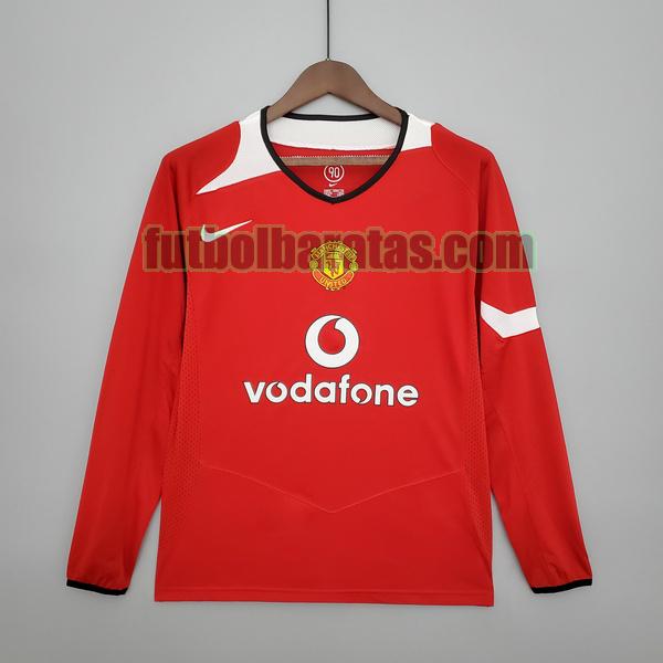 camiseta manchester united 2004 2006 rojo primera ml