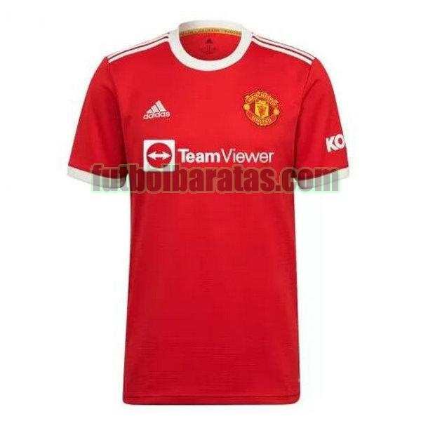 camiseta manchester united 2021 2022 rojo primera equipacion