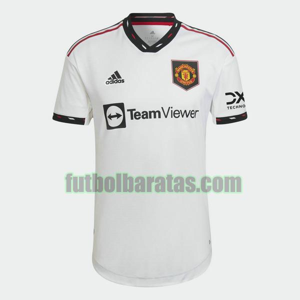 camiseta manchester united 2022 2023 blanco segunda